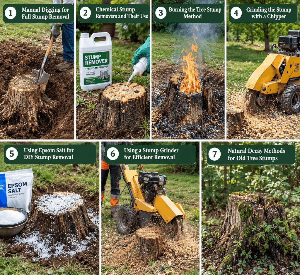 Best way to remove tree stumps