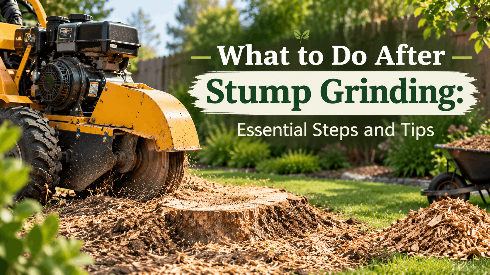 what to do after stump grinding