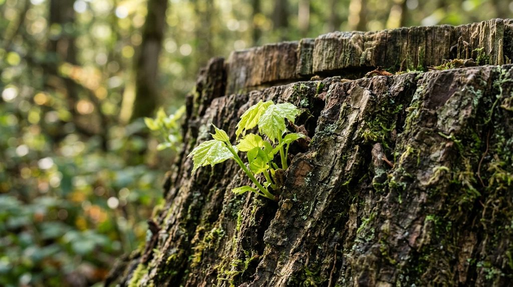can a tree regrow from a stump