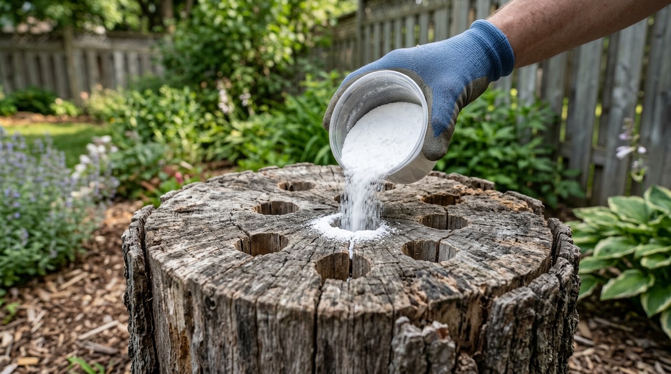 Potassium Nitrate Stump Remover