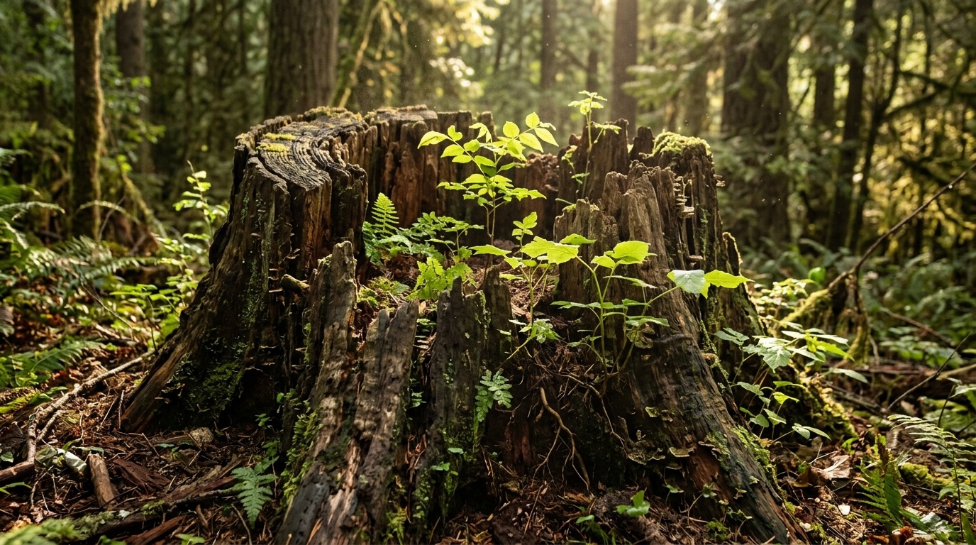 can a tree regrow from a stump