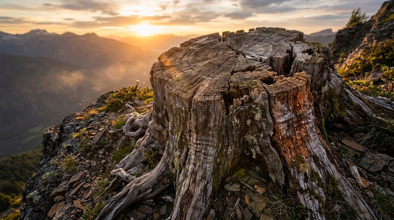 ancient tree stump